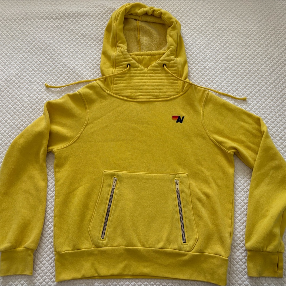 Aviator Nation Yellow Ninja Pullover Hoodie